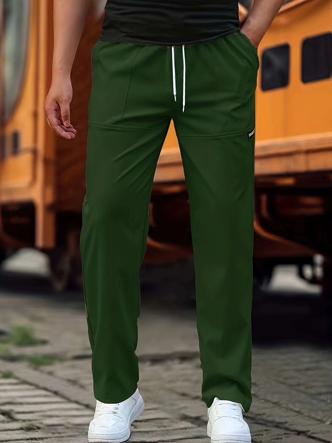 Men's Casual Pants Comfortable Everyday Wear Modern Fit Stylish Trousers 3