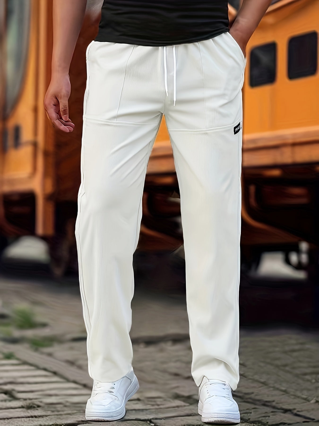 Men's Casual Pants Comfortable Everyday Wear Modern Fit Stylish Trousers 5