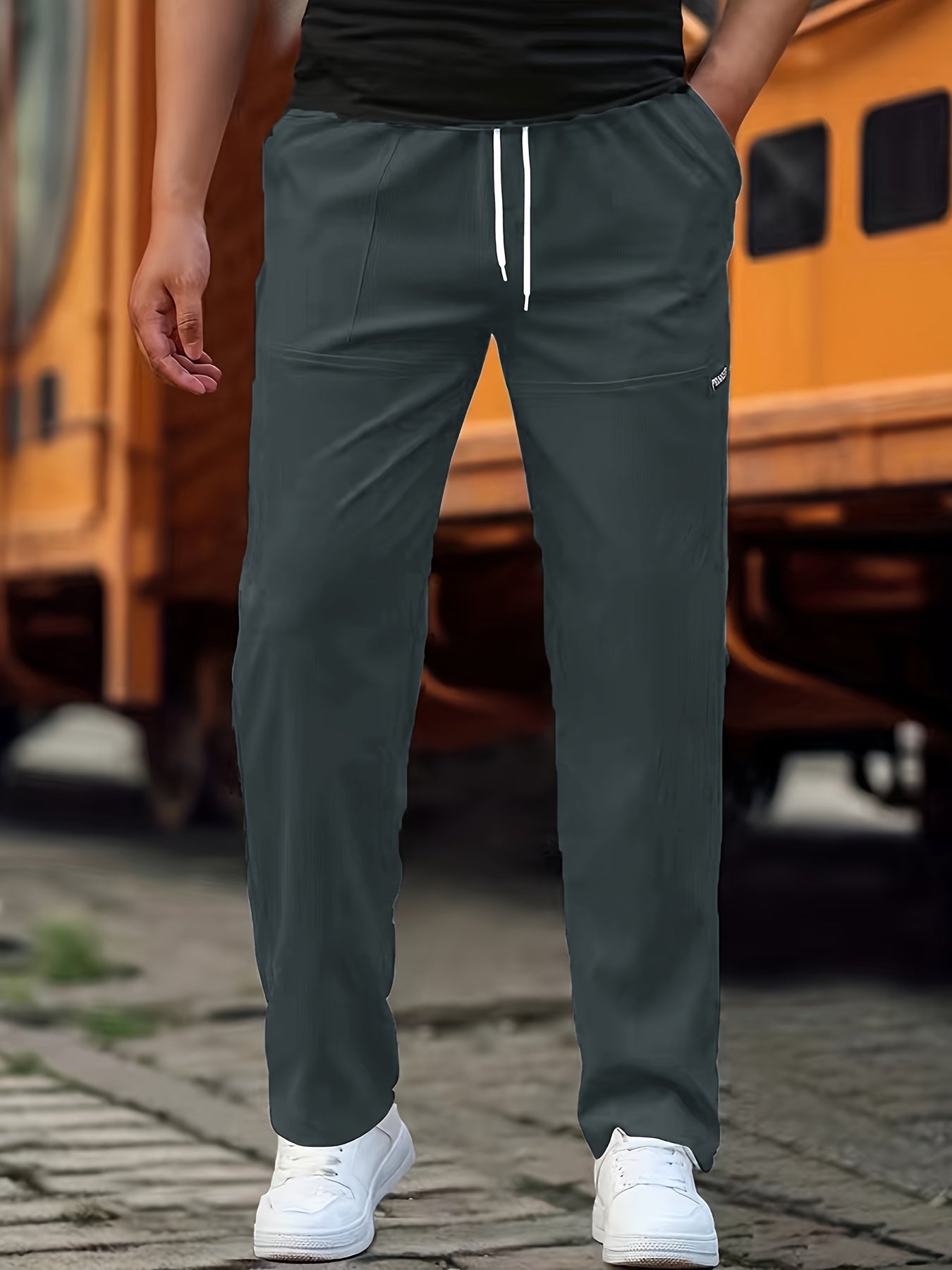 Men's Casual Pants Comfortable Everyday Wear Modern Fit Stylish Trousers 9