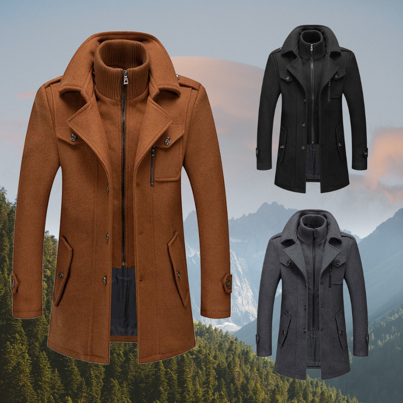 Men's Coat Lightweight Warm Winter Essential Elegant Design 1