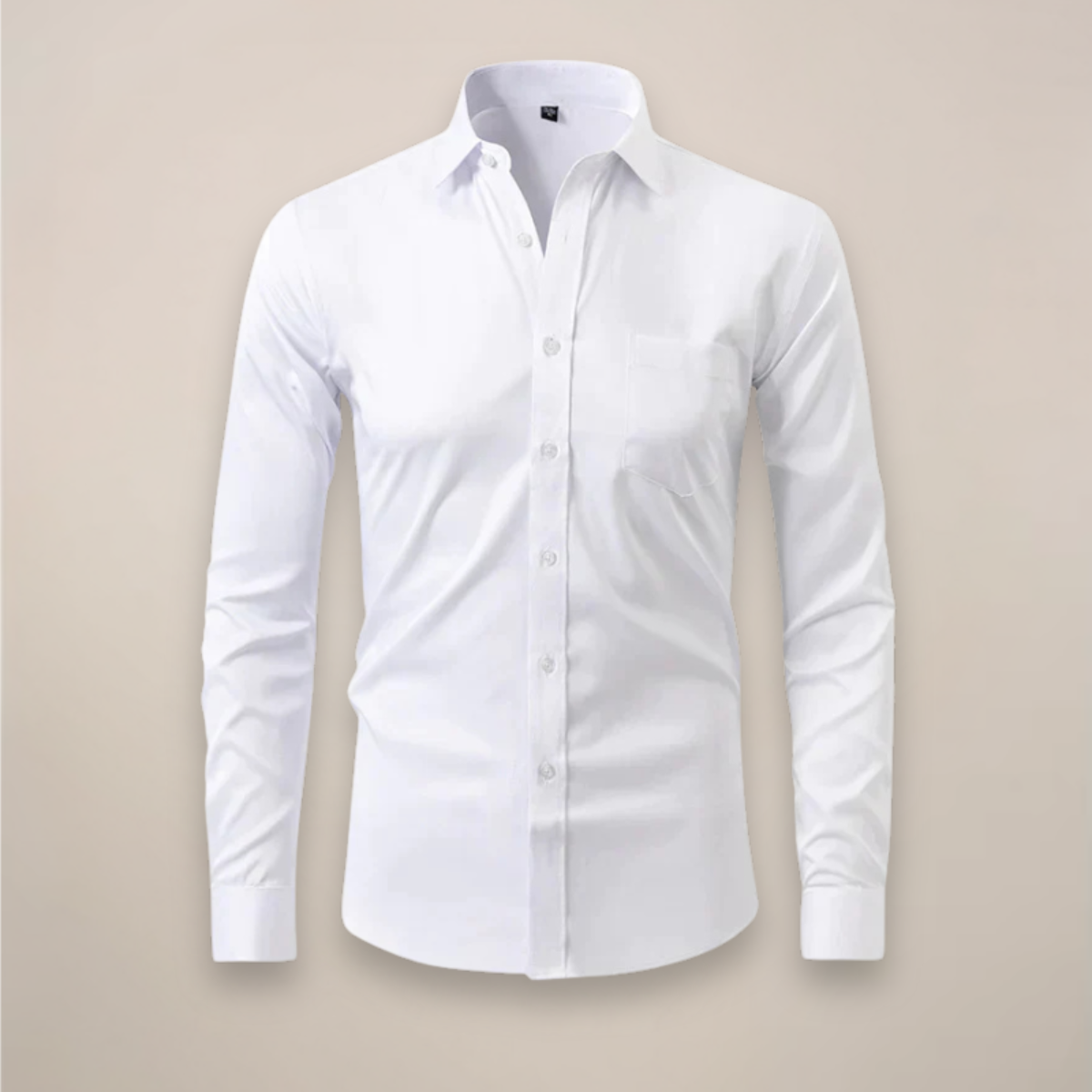 Men's Dress Shirt Long-Sleeved Classic Structured Fit Wrinkle-Free 1