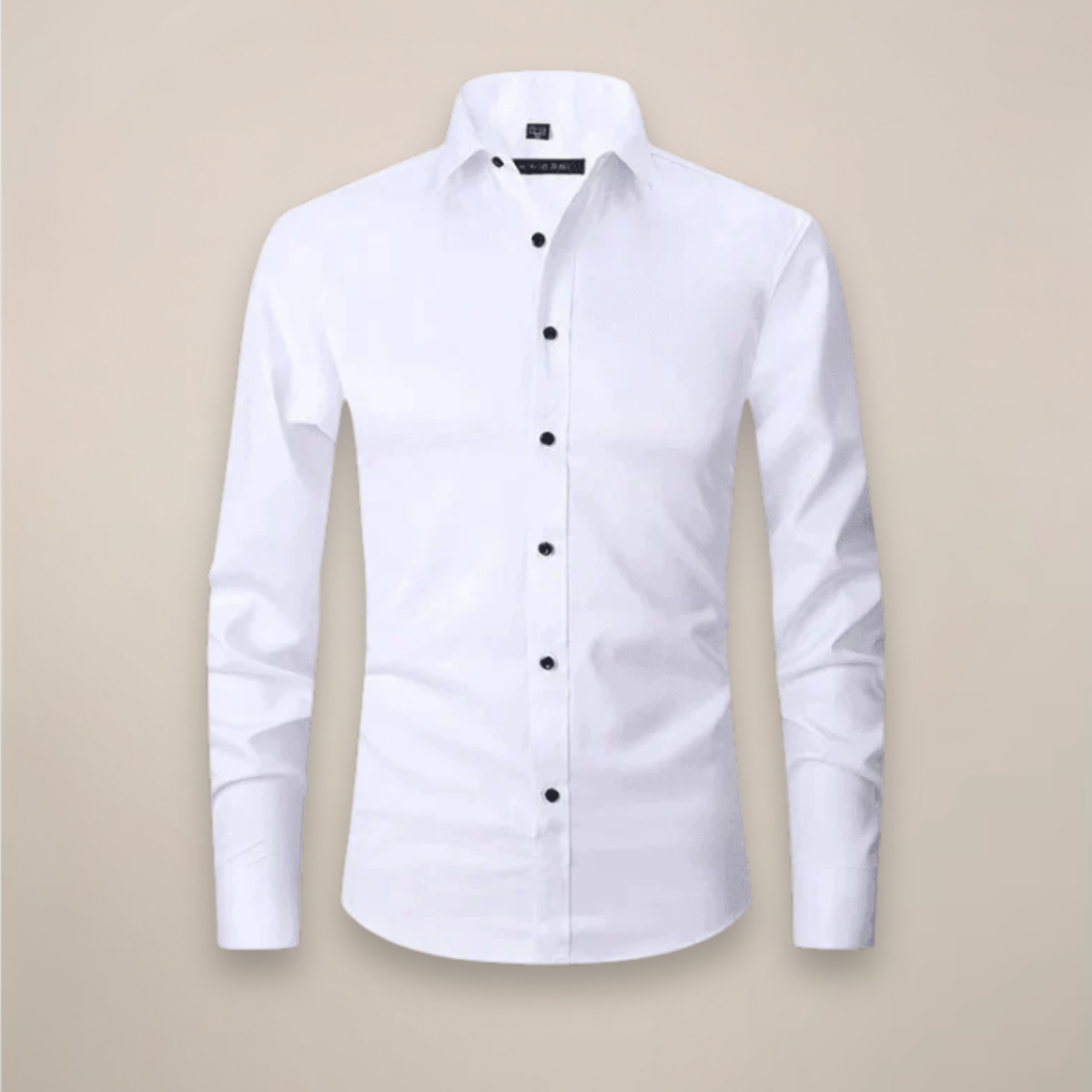 Men's Dress Shirt Long-Sleeved Classic Structured Fit Wrinkle-Free 3