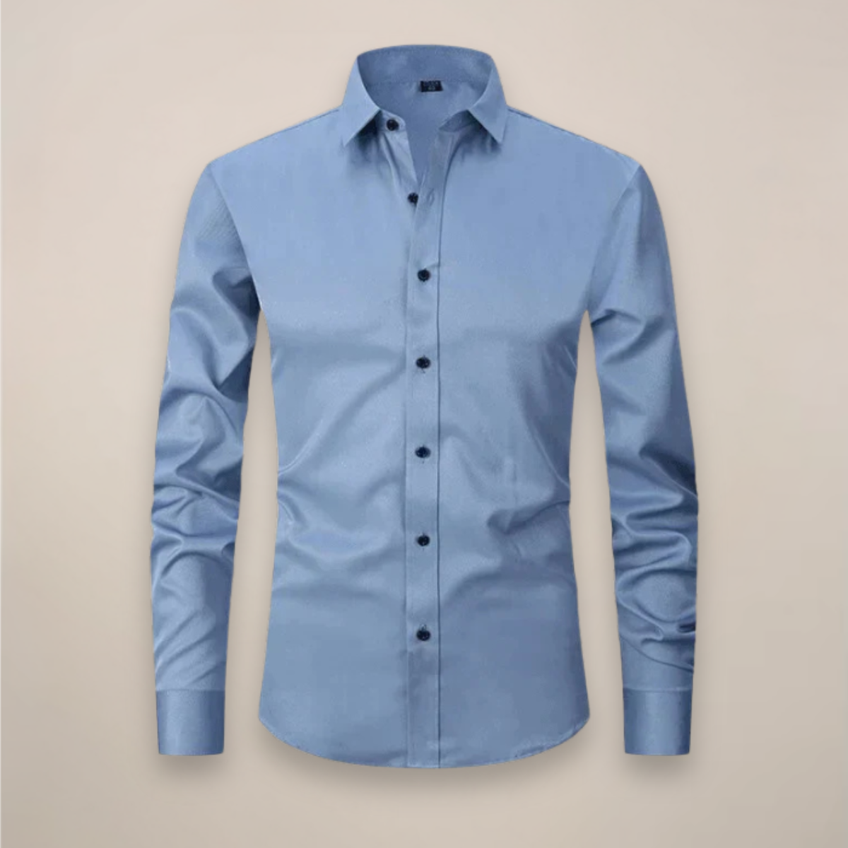 Men's Dress Shirt Long-Sleeved Classic Structured Fit Wrinkle-Free 6