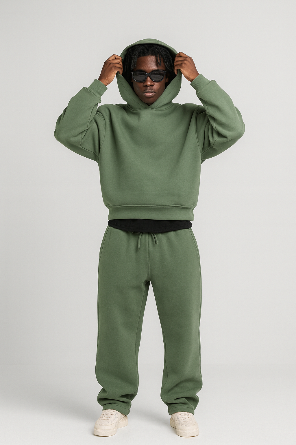 Men's Hoodie Set Oversized Jogger Set Comfortable Everyday Style 4