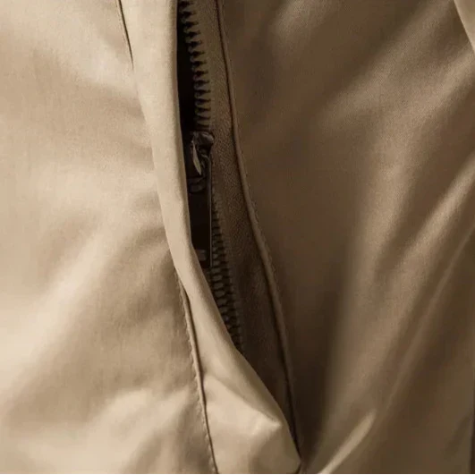 Men's Lightweight Bomber Jacket Zip-Up with Ribbed Trim Casual Style 5