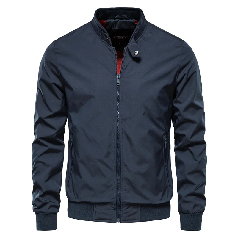 Men's Lightweight Summer Jacket Breathable Bomber Style Casual Outerwear 2