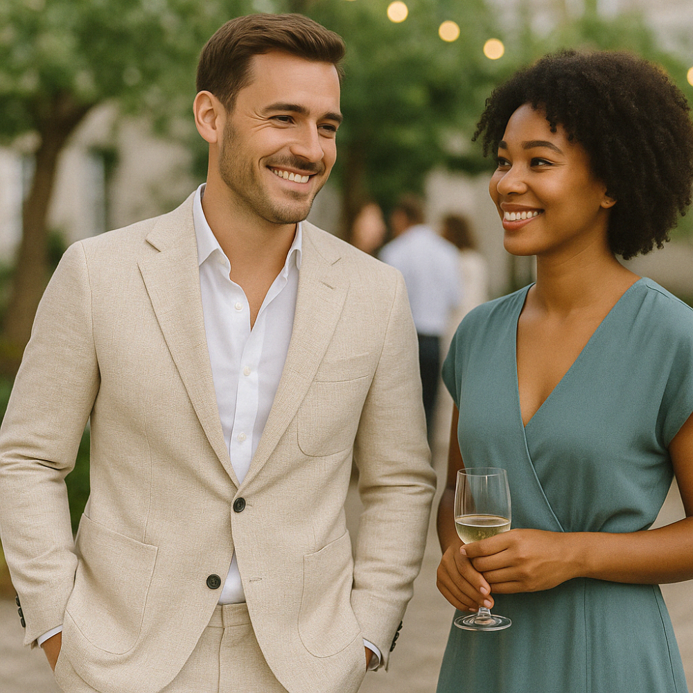 Men's Linen Suit Lightweight Stylish Autumn Fashion Casual Formal 1