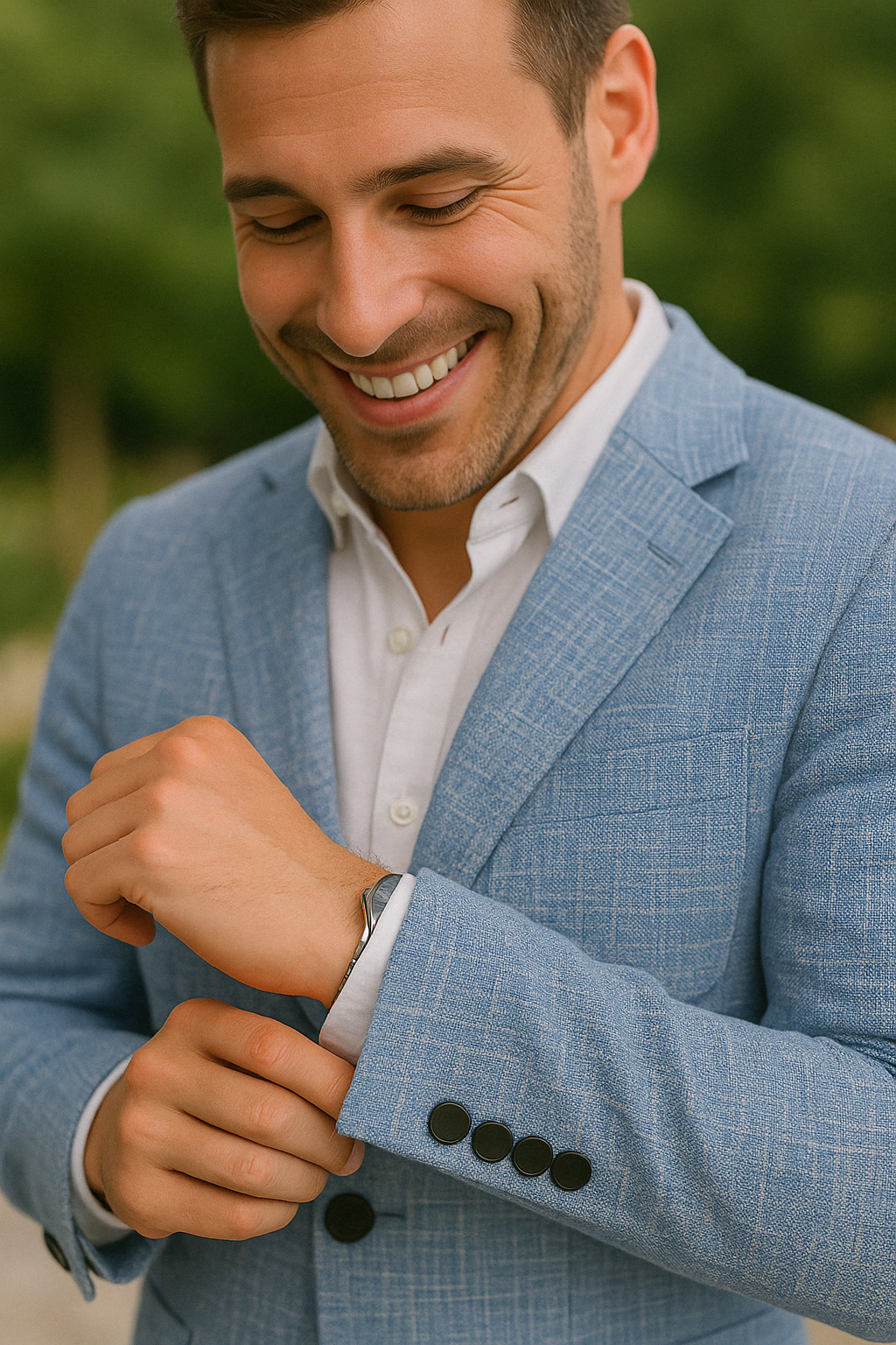 Men's Linen Suit Lightweight Stylish Autumn Fashion Casual Formal 3