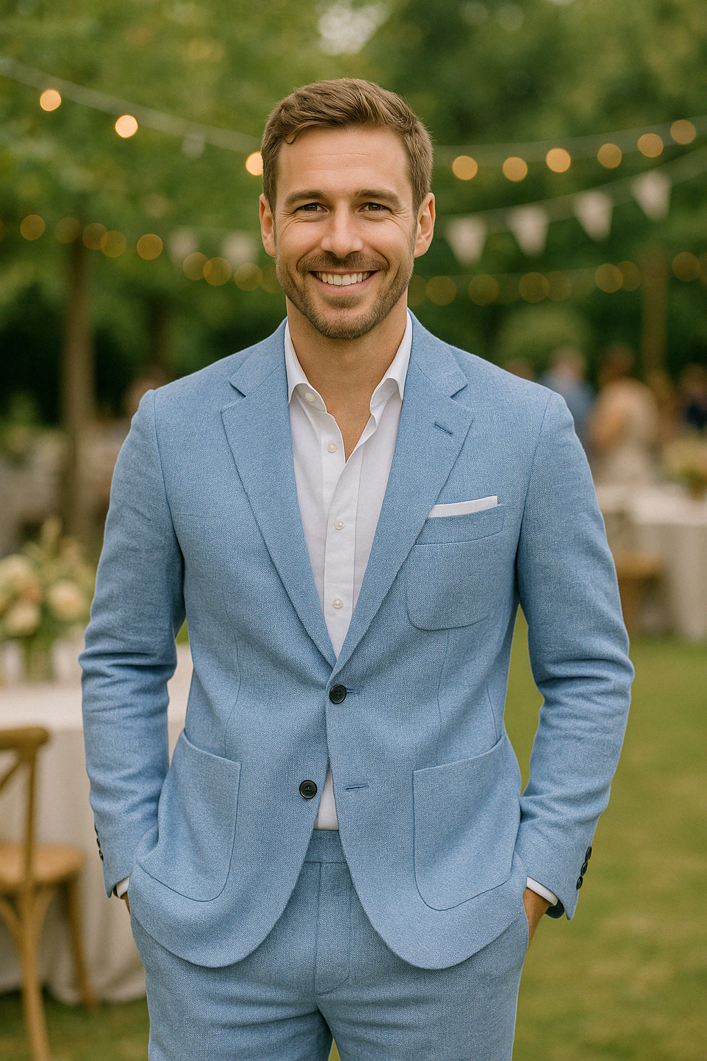 Men's Linen Suit Lightweight Stylish Autumn Fashion Casual Formal 4
