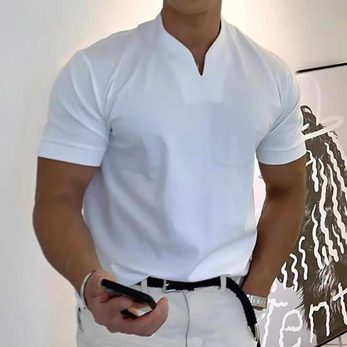Men's Polo Shirt Modern Fit Casual Elegant Style for Any Occasion 0