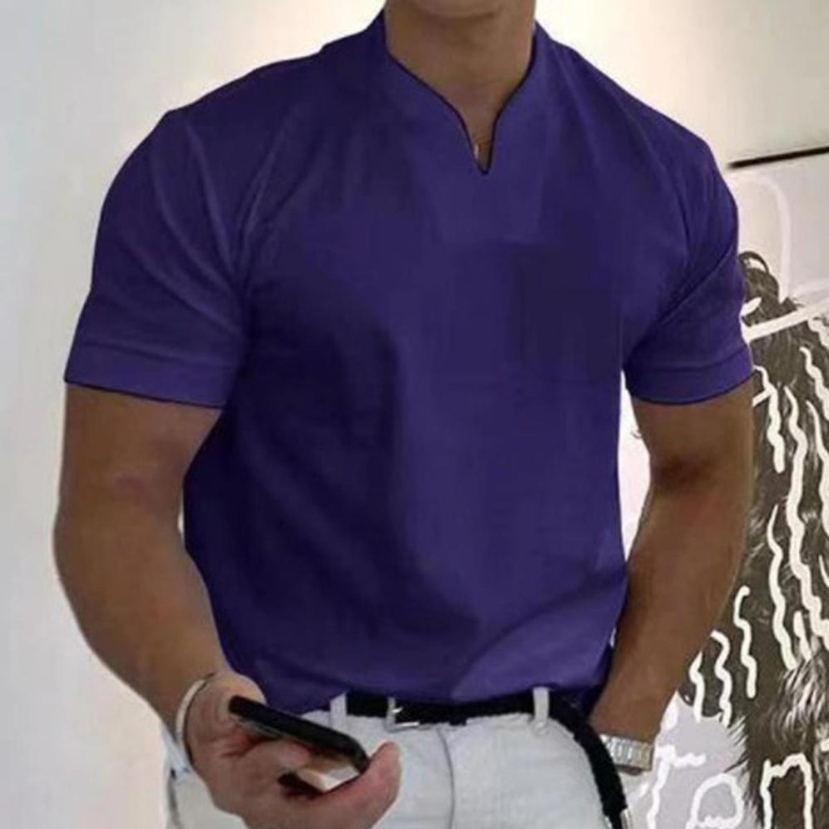 Men's Polo Shirt Modern Fit Casual Elegant Style for Any Occasion 1