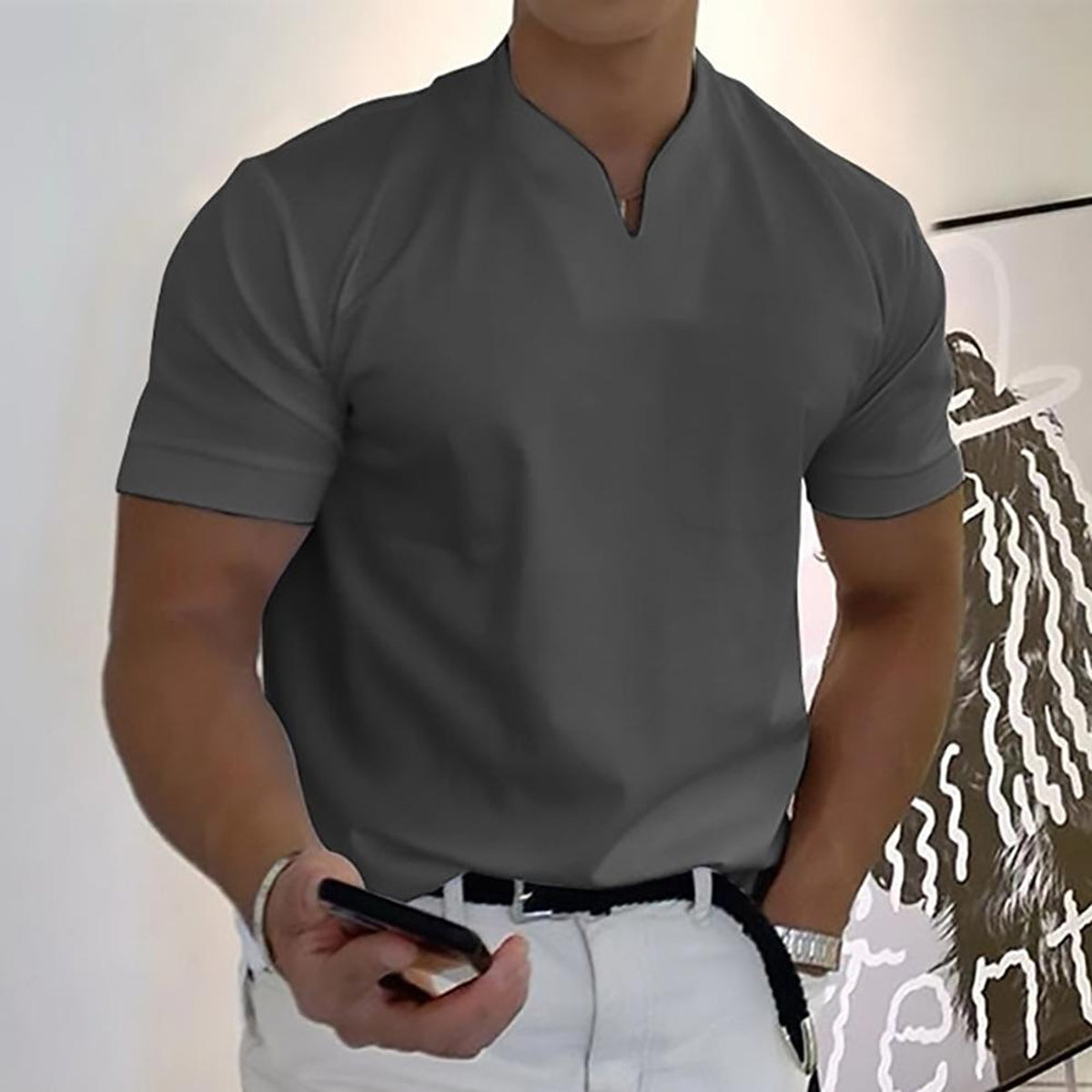 Men's Polo Shirt Modern Fit Casual Elegant Style for Any Occasion 11