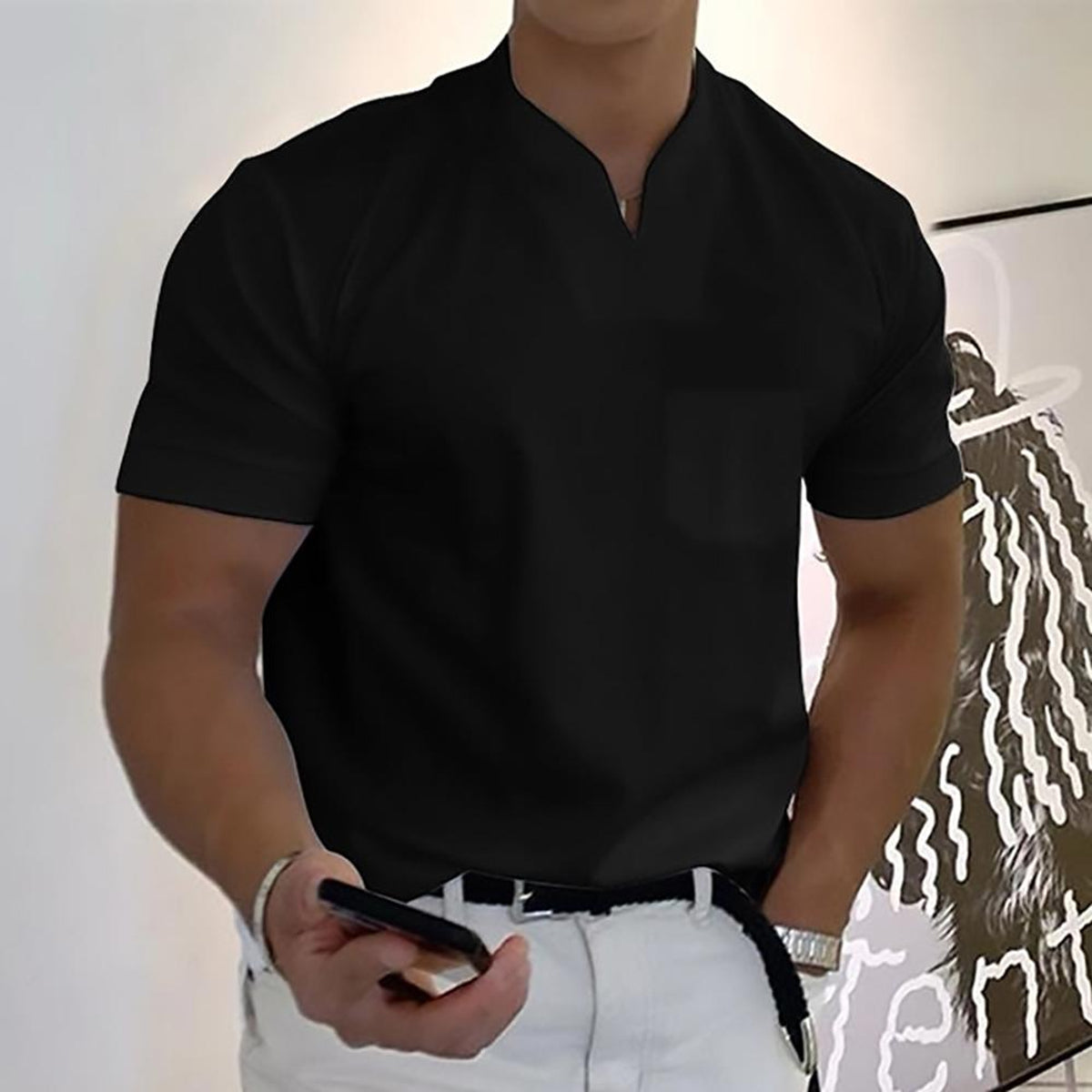 Men's Polo Shirt Modern Fit Casual Elegant Style for Any Occasion 4
