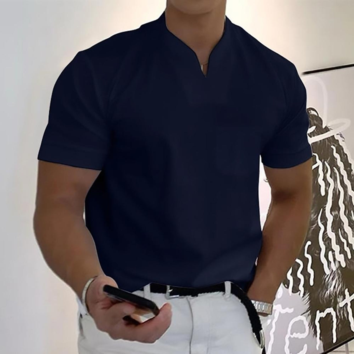 Men's Polo Shirt Modern Fit Casual Elegant Style for Any Occasion 7