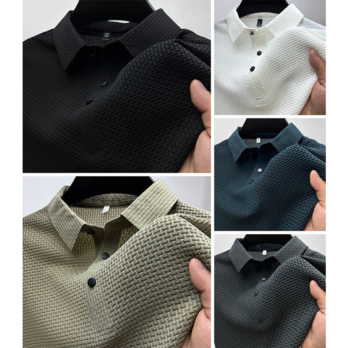 Men's Polo Shirt Short-Sleeved Casual Sophistication Modern Fit 5