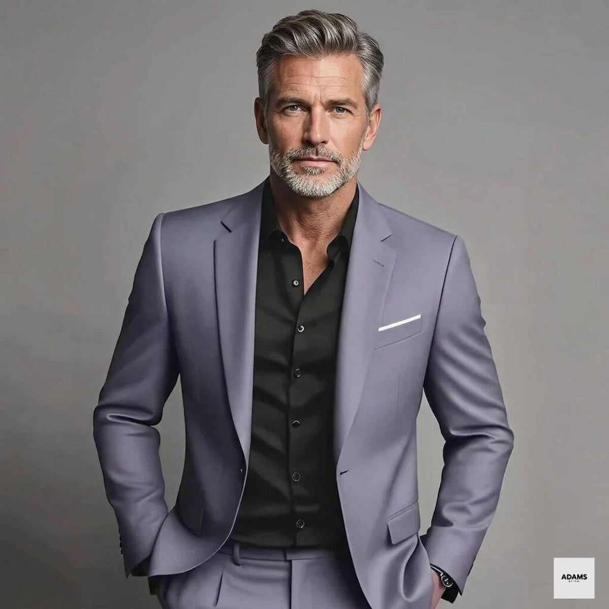 Herren Slim Fit Schwarzer Anzug Zweiteiliges Maßgeschneidertes Formelles Set