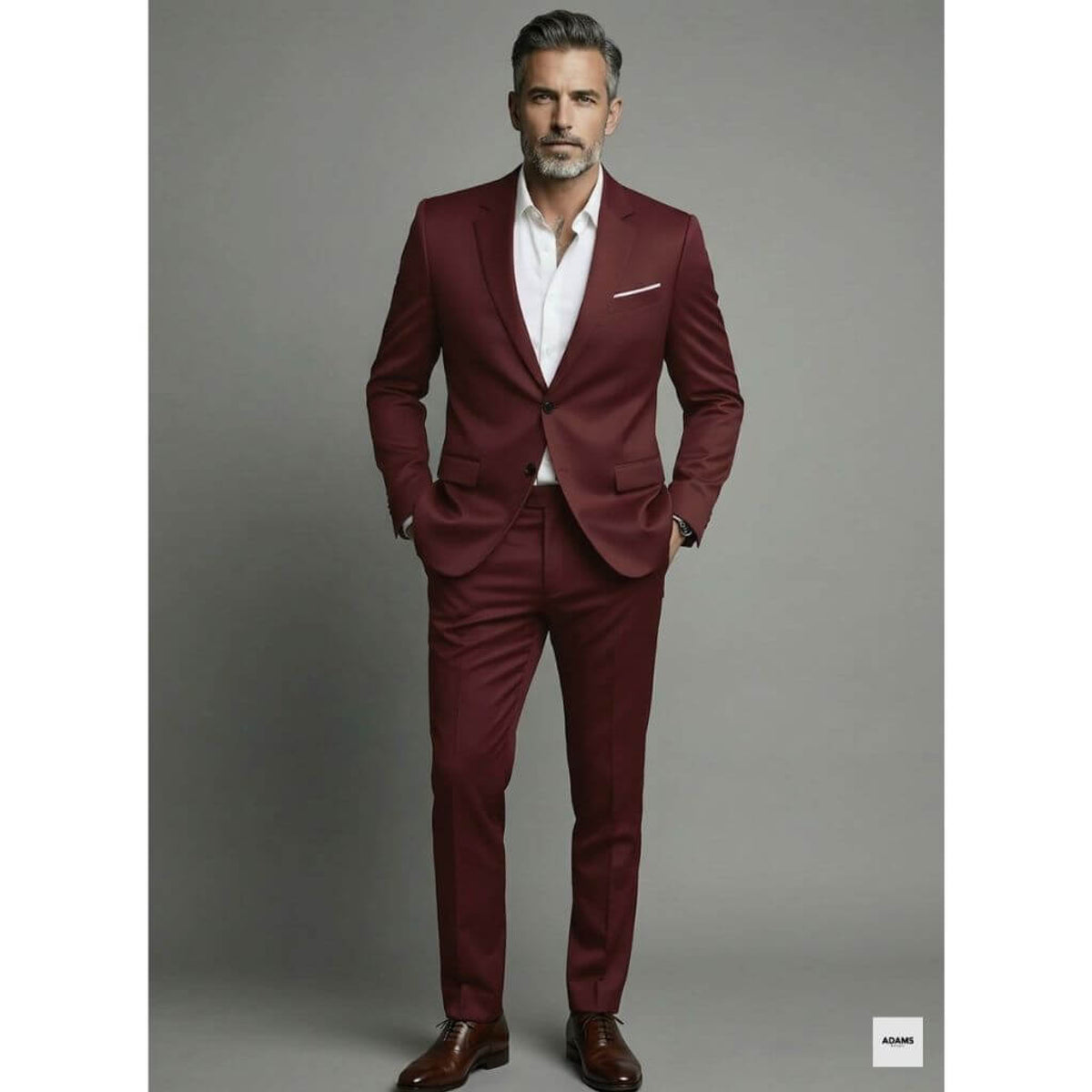 Herren Slim Fit Schwarzer Anzug Zweiteiliges Maßgeschneidertes Formelles Set