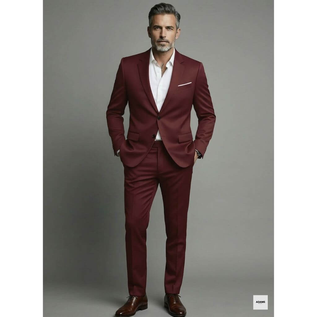 Herren Slim Fit Schwarzer Anzug Zweiteilig Maßgeschneidertes Formelles Set