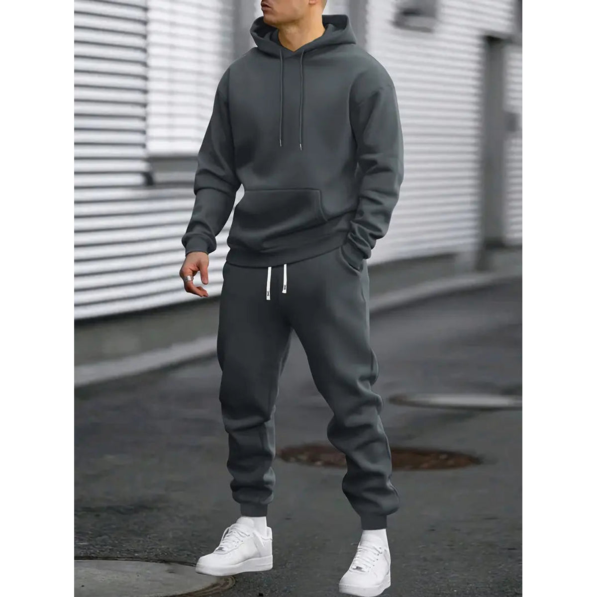 Men's Tracksuit 2-Piece Co-ord Hoodie and Joggers Casual Fit 4