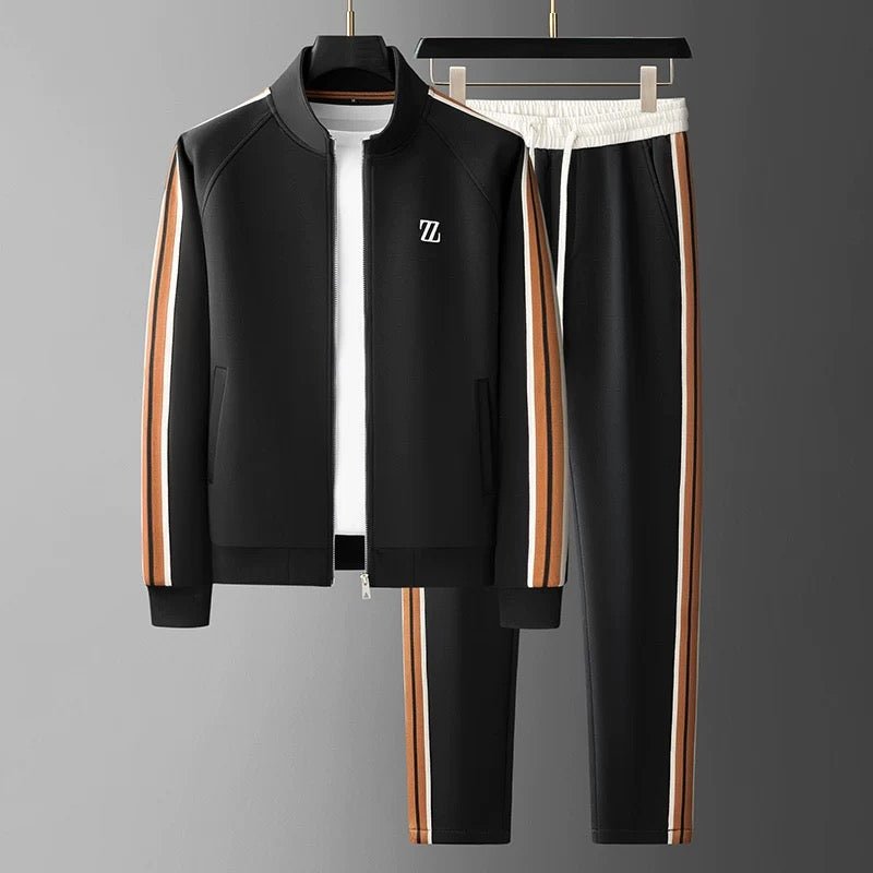 Men's Tracksuit 2 Piece Set Modern Athletic Style with Sporty Stripes 7