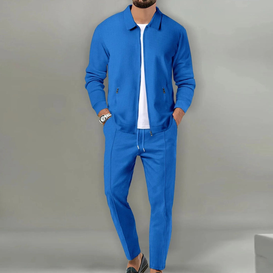 Men's Tracksuit Lightweight Zip Jacket and Tapered Joggers Co-Ord 4