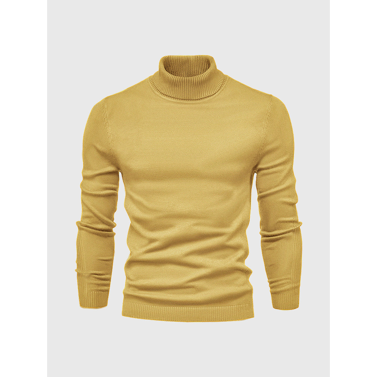 Men's Turtleneck Sweater Soft Cotton Casual Elegant Design 14