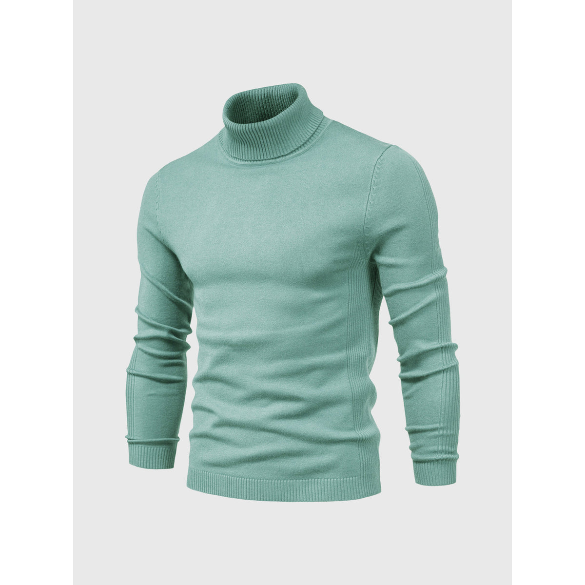 Men's Turtleneck Sweater Soft Cotton Casual Elegant Design 4