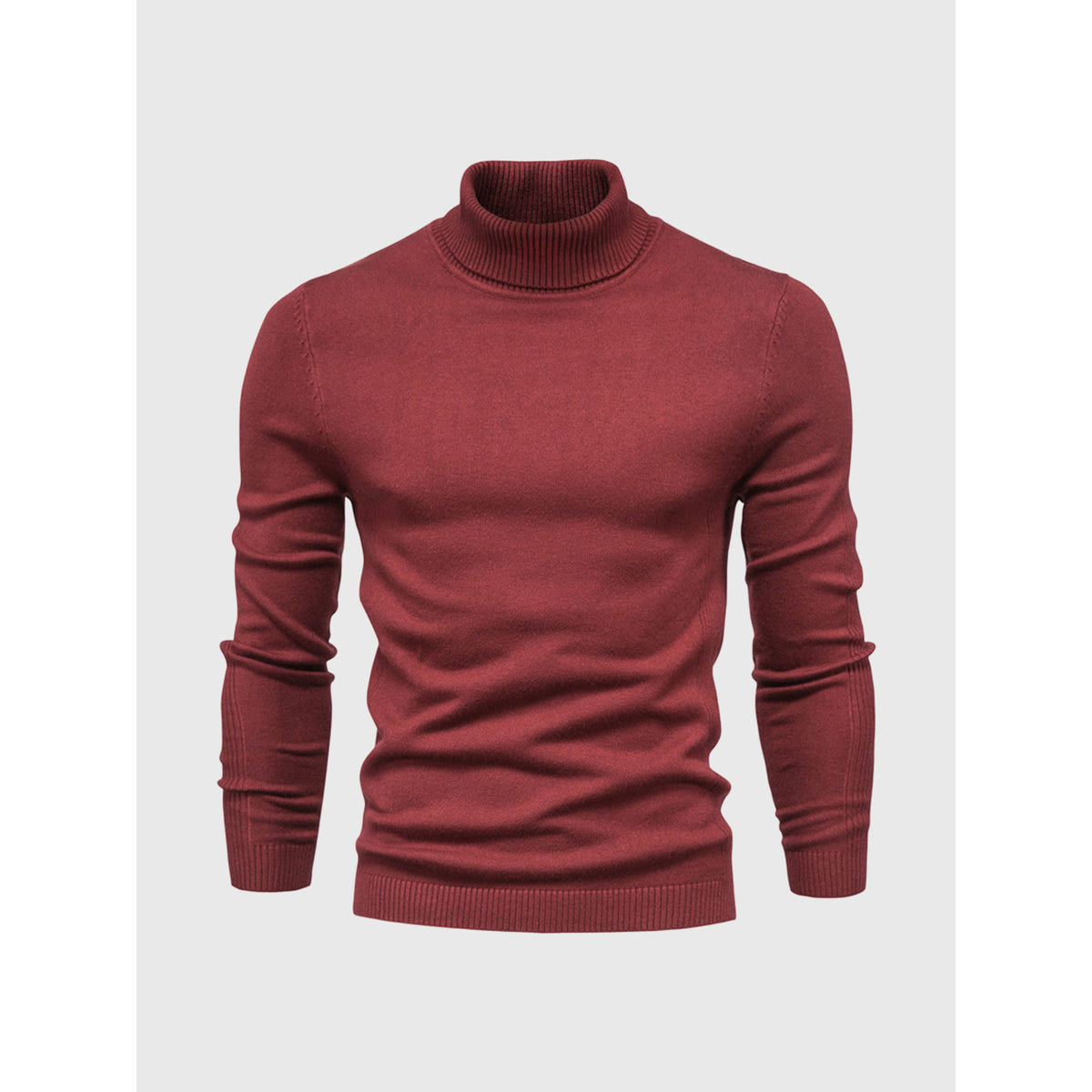Men's Turtleneck Sweater Soft Cotton Casual Elegant Design 5