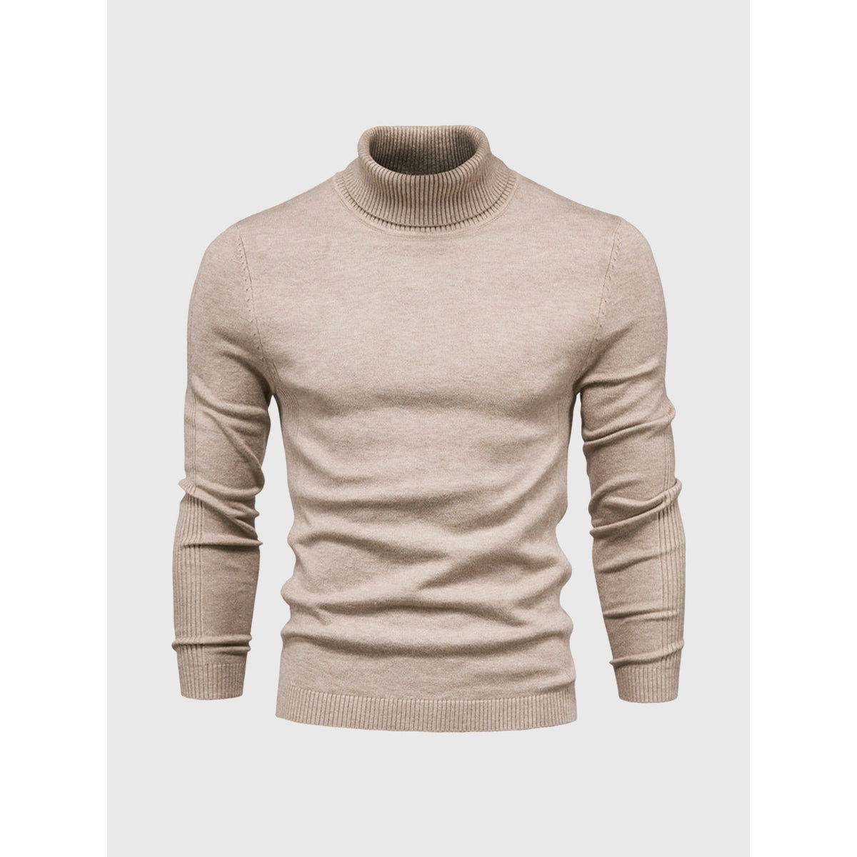 Men's Turtleneck Sweater Soft Cotton Casual Elegant Design 7