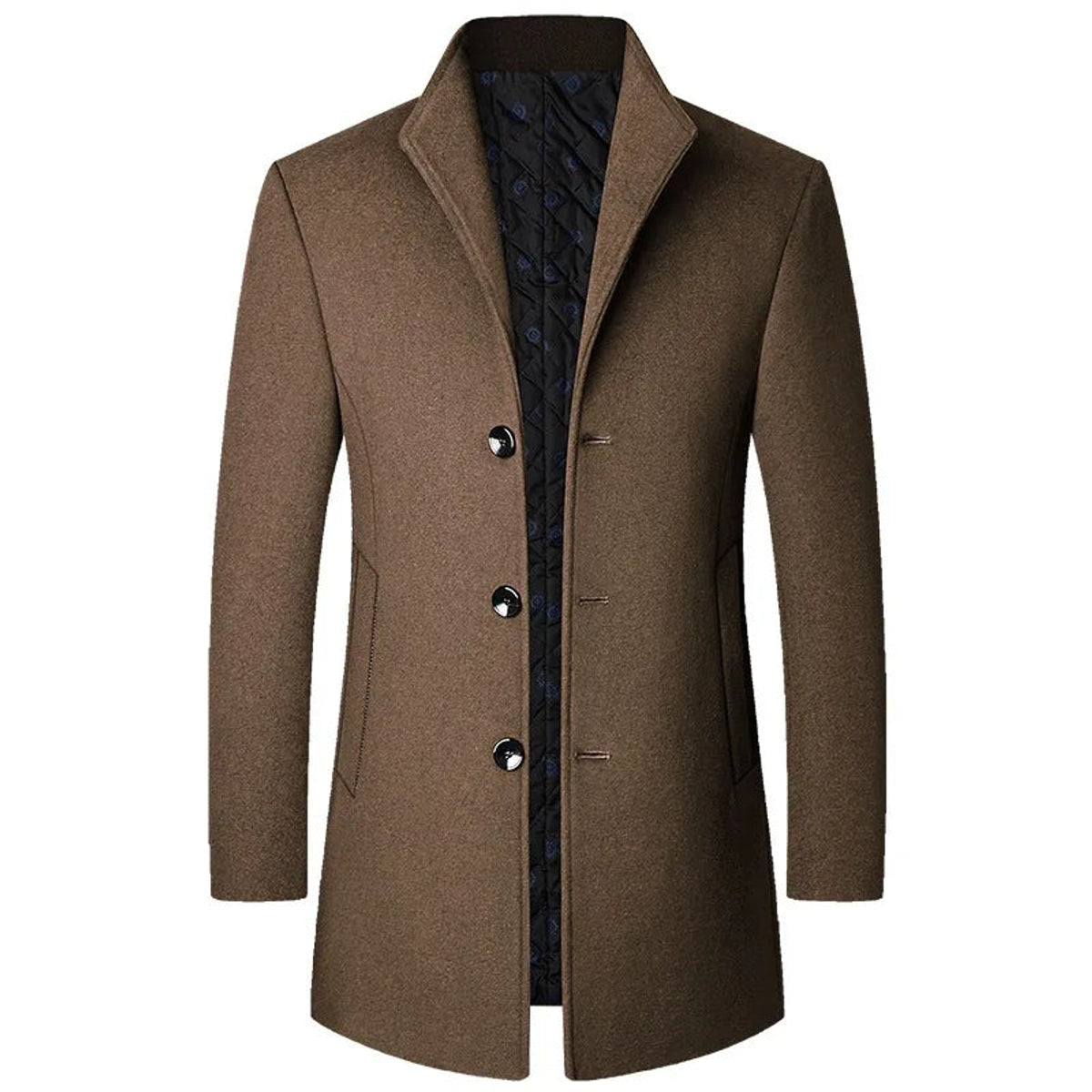 Men's Winter Coat Classic Wool Design for Cold Weather 0