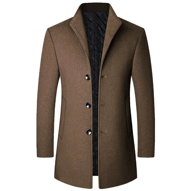 Men's Winter Coat Classic Wool Design for Cold Weather 0