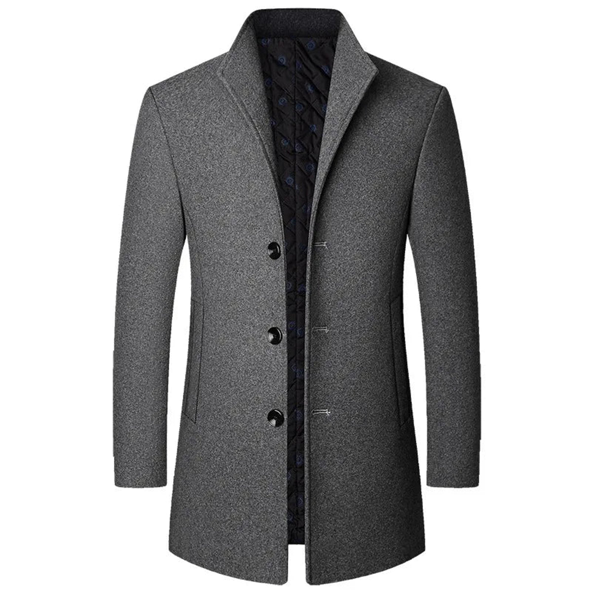 Men's Winter Coat Classic Wool Design for Cold Weather 1