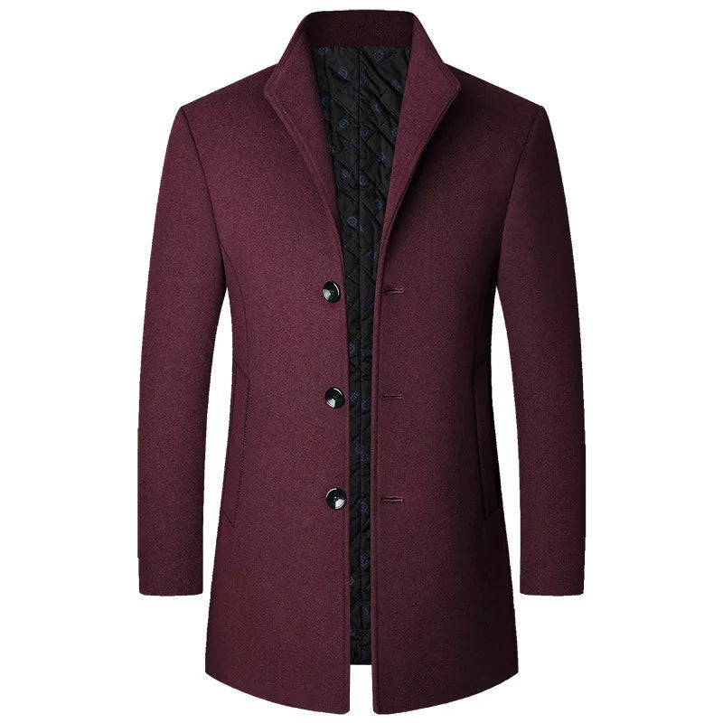 Men's Winter Coat Classic Wool Design for Cold Weather 3