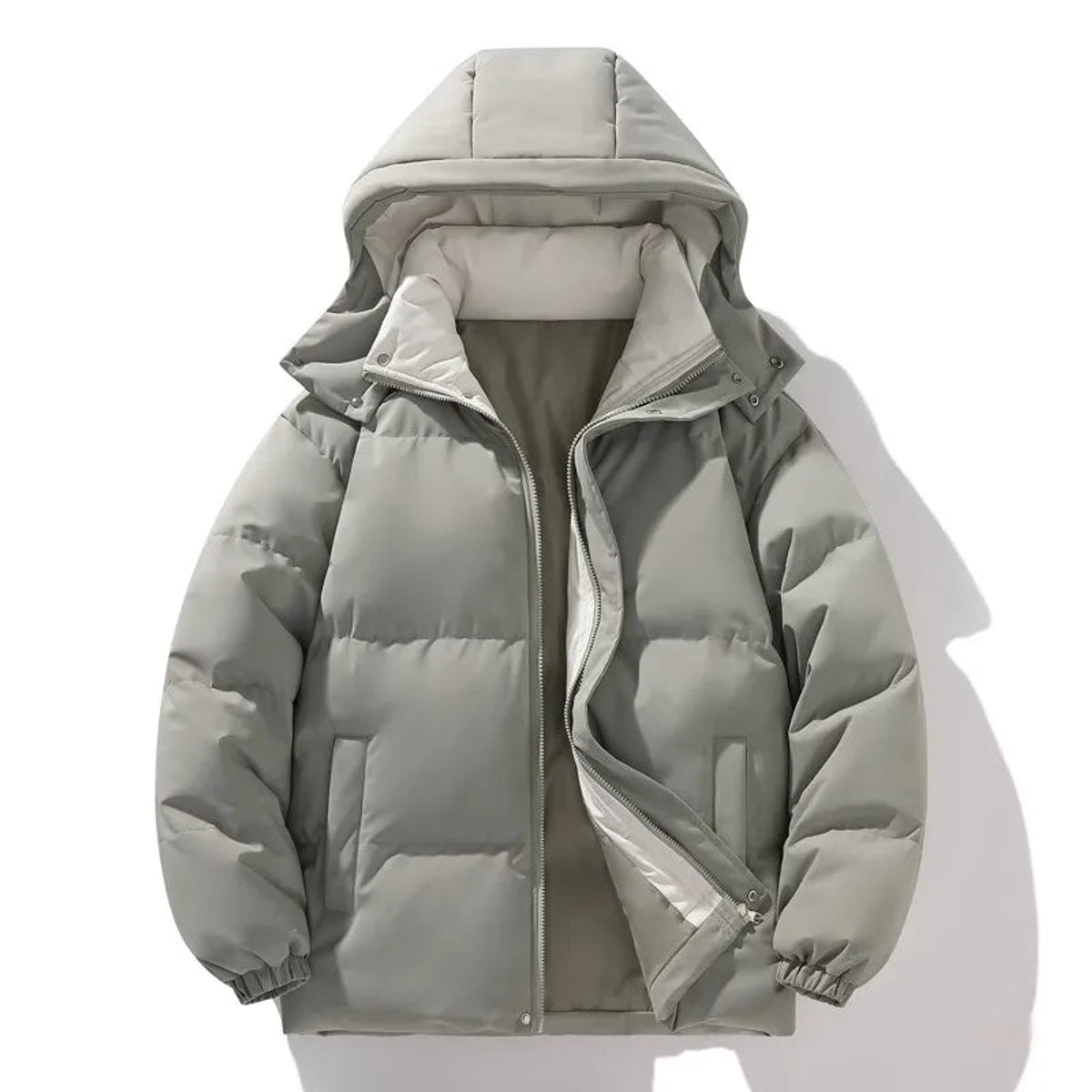 Men's Winter Coat Elegant Parka Casual Loose Fit Windproof Design 3