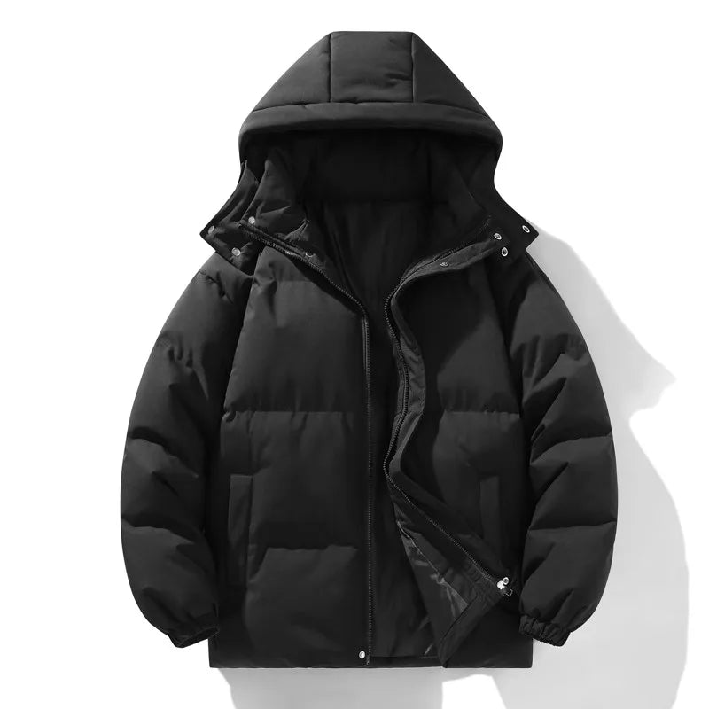 Men's Winter Coat Elegant Parka Casual Loose Fit Windproof Design 7