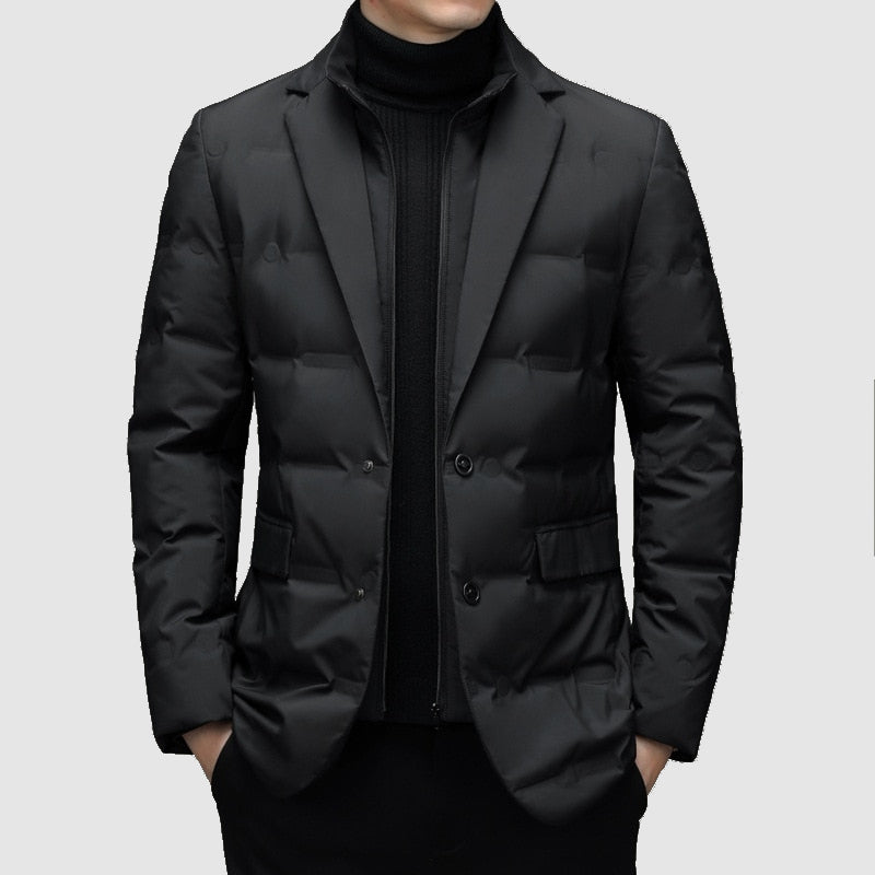 Men's Winter Parka Jacket Stylish Tailored Fit Warmth Elegance 0