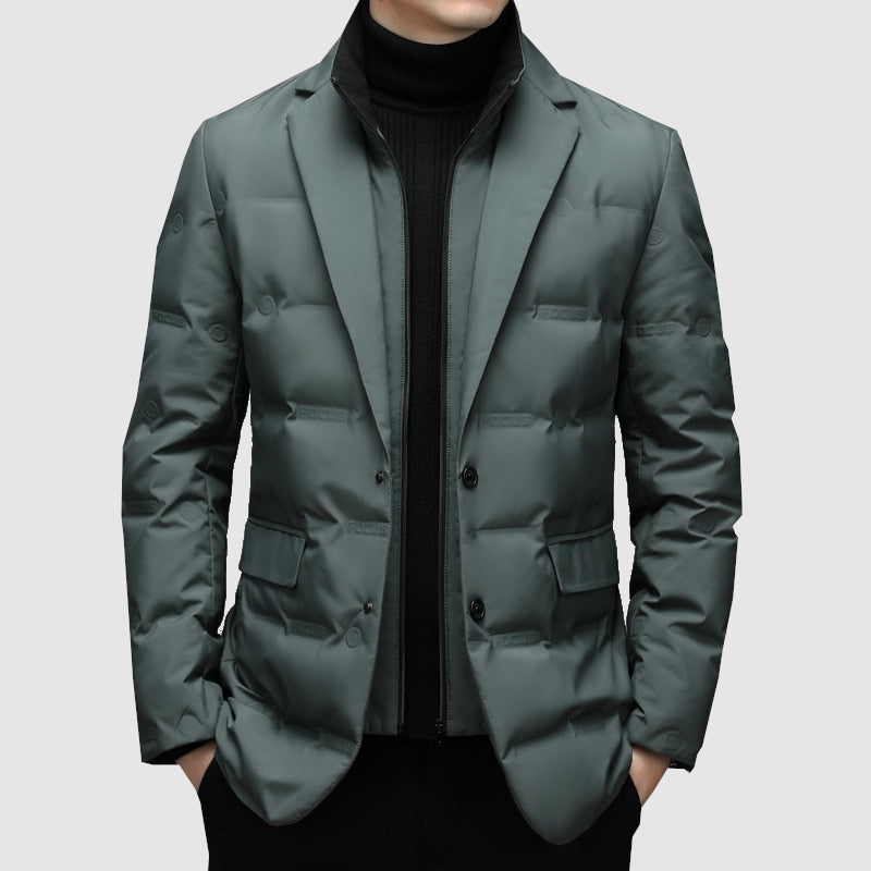 Men's Winter Parka Jacket Stylish Tailored Fit Warmth Elegance 1