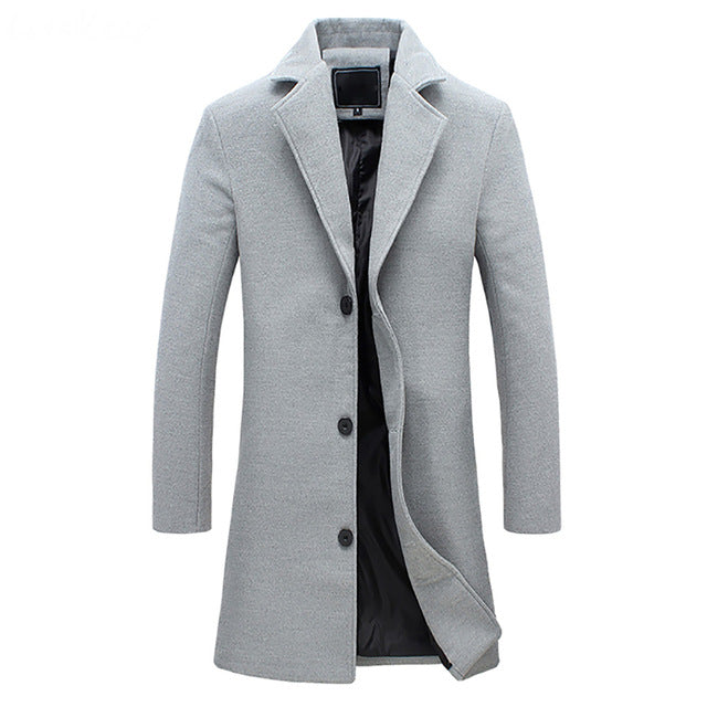Men's Winter Trench Coat Classic Style Insulated Warmth for Cold Weather 1