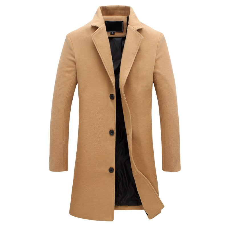 Men's Winter Trench Coat Classic Style Insulated Warmth for Cold Weather 4
