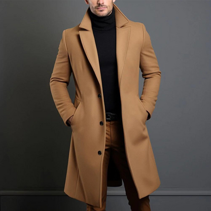 Men's Wool Coat Classic Stylish Warm Outerwear Premium Quality 1