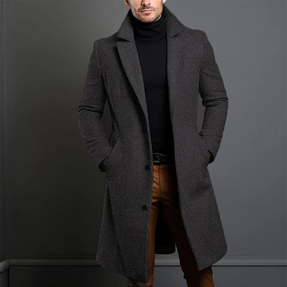Men's Wool Coat Classic Stylish Warm Outerwear Premium Quality 2