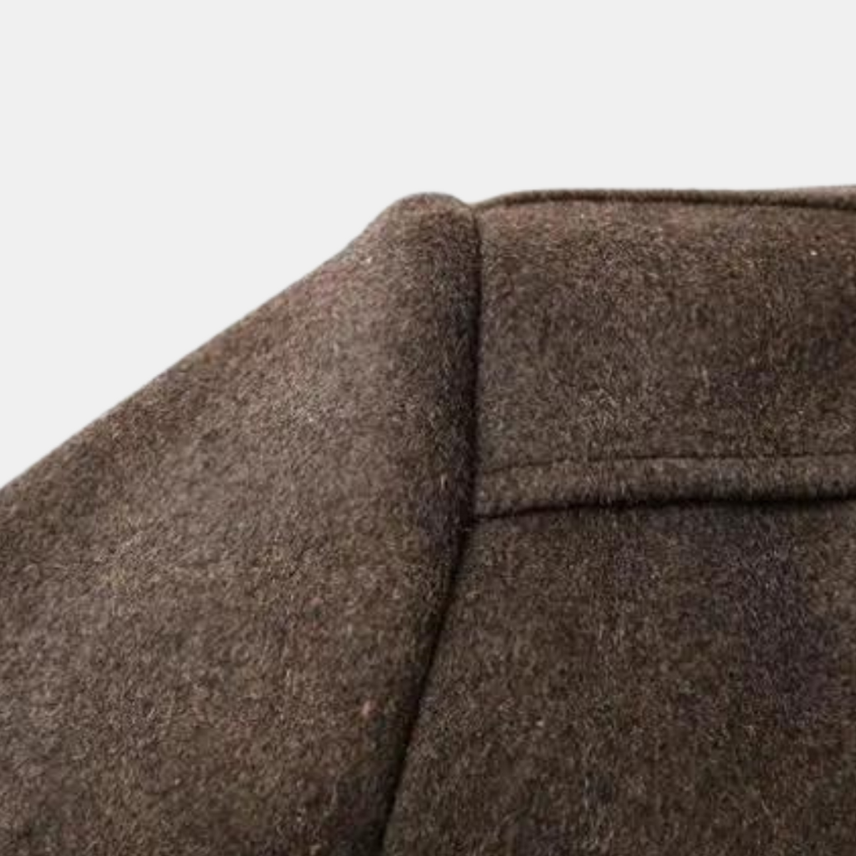 Men's Wool Coat Stand-Up Collar Elegant Warm Versatile Winter Overcoat 6