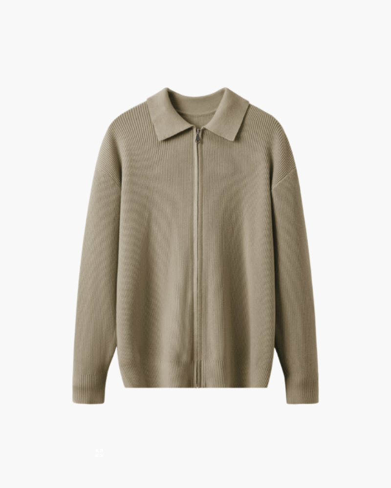 Men's Wool Vest Casual Elegant Zip Sweater Premium Wool Fabric 6