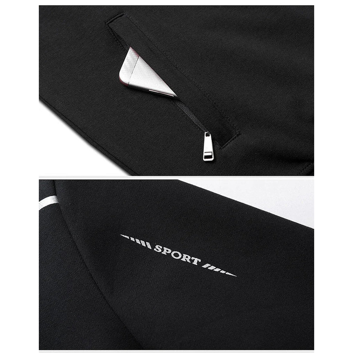 Men's Zip Up Tracksuit Set with Jogger Pants Athletic Jacket Casual Wear 5