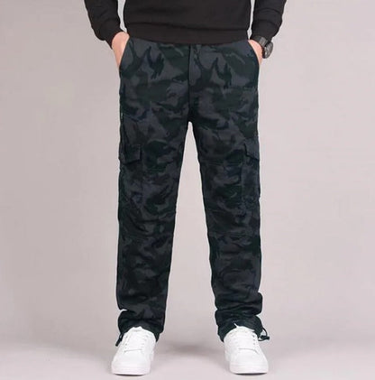 Mens Black Cargo Pants - High Waist, Relaxed Fit, Utility Pockets, Soft Durable Fabric 9