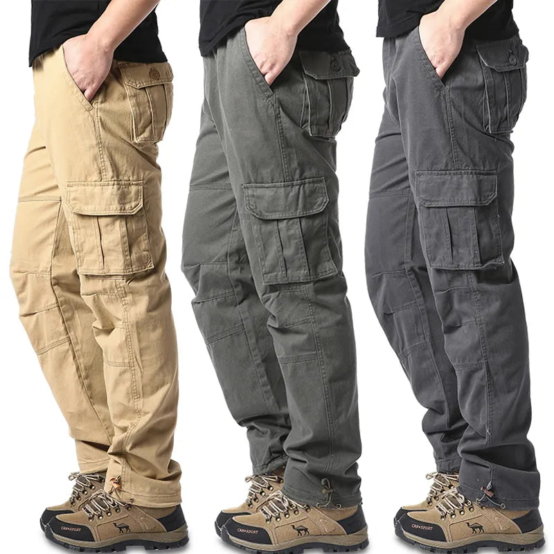 Mens Black Cargo Pants - High Waist, Relaxed Fit, Utility Pockets, Soft Fabric 1