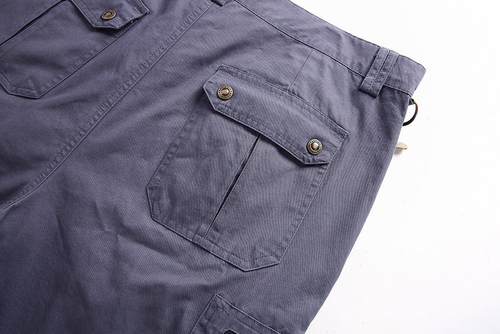 Mens Cargo Shorts Tactical Outdoor Functional with Pockets Black 7