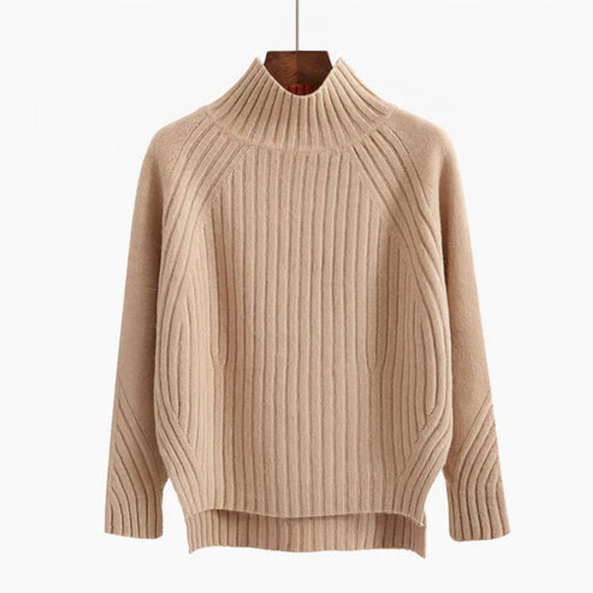 Merino Wool Turtleneck Sweater Women Cozy Warm Essential for Cold Weather 0