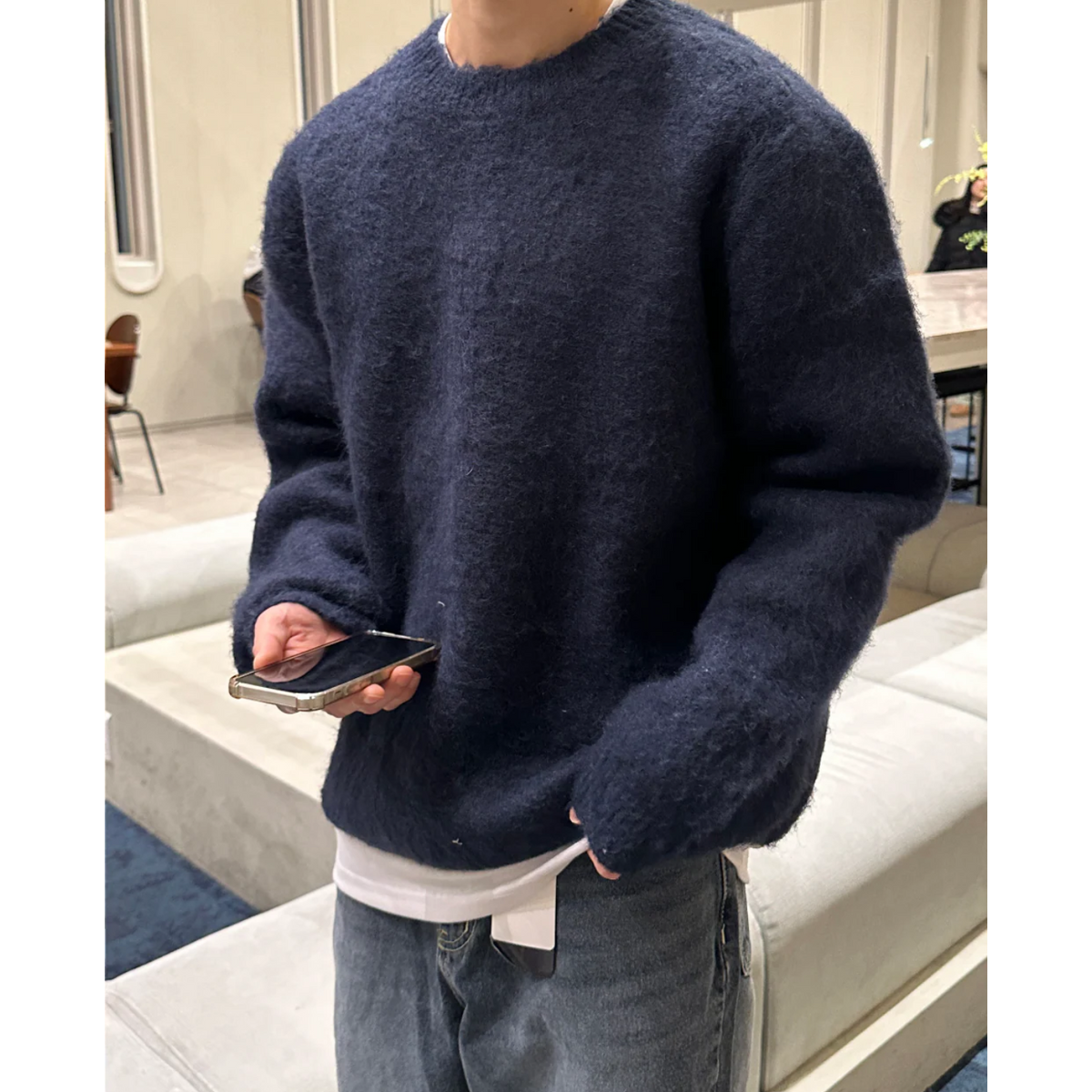 Milano Knit Wool Sweater Cozy Textured Design for Winter Evenings 0