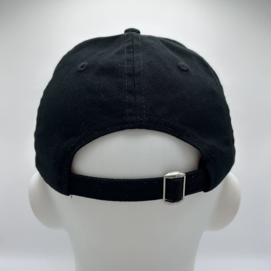Minimalist Black Baseball Cap - Unisex Curved Brim Hat with Adjustable Strap 3